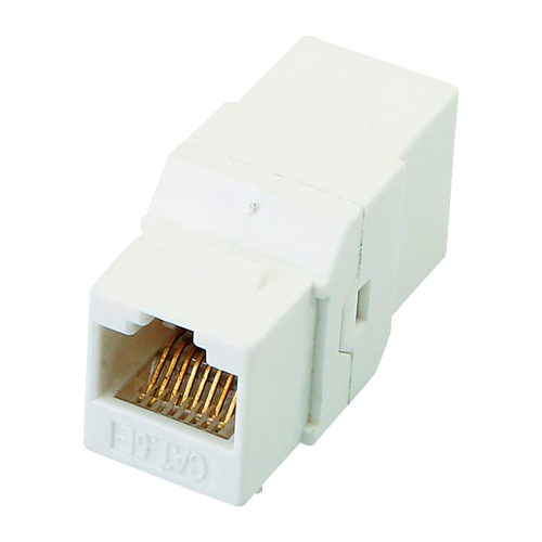 Conector - Empalme para cables UTP - Conector entrada RJ45 - Conector  salida RJ45 - Compatible UTP categoría 6 - Bajas pérdidas
