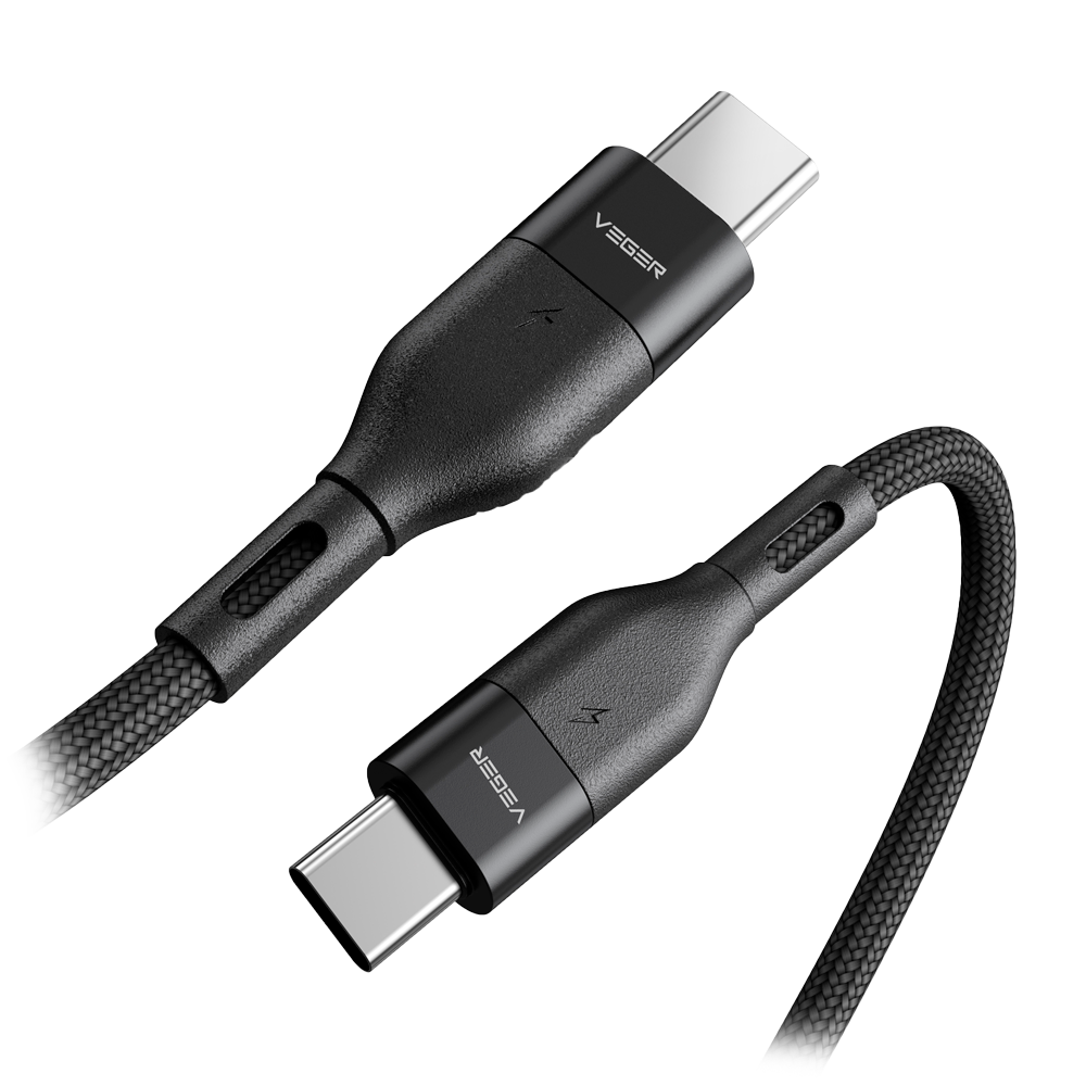 Veger Cable USB2.0 Carga rápida 65W USB-C a USB-C