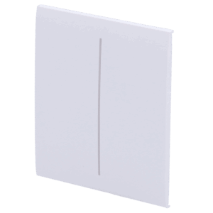 Panel táctil para interruptor de luz doble  - Compatible con AJ-LIGHTCORE-2G - Retroiluminación LED - Panel táctil central sin contacto - Color blanco - Ajax - LightSwitch CenterButton