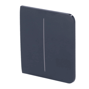 Panel táctil para interruptor de luz doble - Compatible con AJ-LIGHTCORE-2G - Retroiluminación LED - Panel táctil lateral sin contacto - Color grafito - Ajax - LightSwitch SideButton