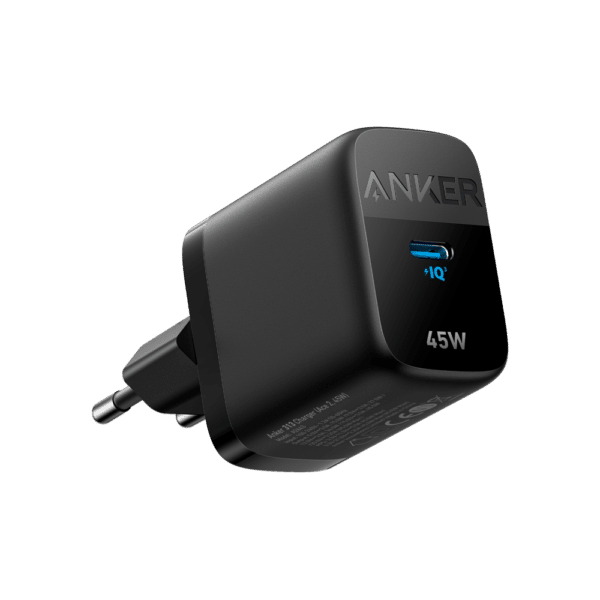 Anker - Cargador USB - Potencia 45W - Carga rápida  - Salida USB-C - Color negro