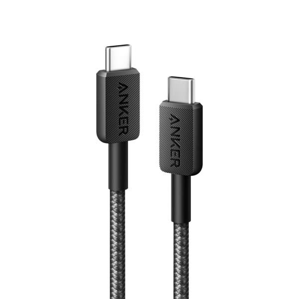 Anker - Cable USB2.0  - USB-C a USB-C - Cable de nylon trenzado - Longitud 0.9m - Carga rápida 100W | Color negro