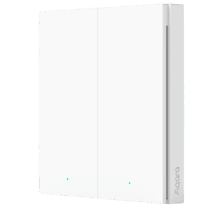 Aqara Interruptor Inalámbrico H1 Doble - Zigbee 3.0  - Requiere  AQARA HUB - 7 Acciones Configurables - Larga duración de batería 5 Años - Soporta Apple Homekit
