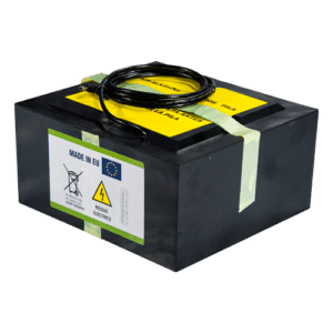 Batería zinc-aire - Voltaje 6.0 V - Capacidad 6000 Wh - 162 x 396 x 190 mm / 12.55 kg - Para respaldo o uso directo