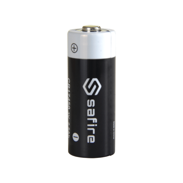 Safire - Pila CR17450 / 4/5A / CR8L - Litio - Voltaje 3 V - Capacidad nominal 2500 mAh - Compatible con detectores Visonic PG8994 y PG894