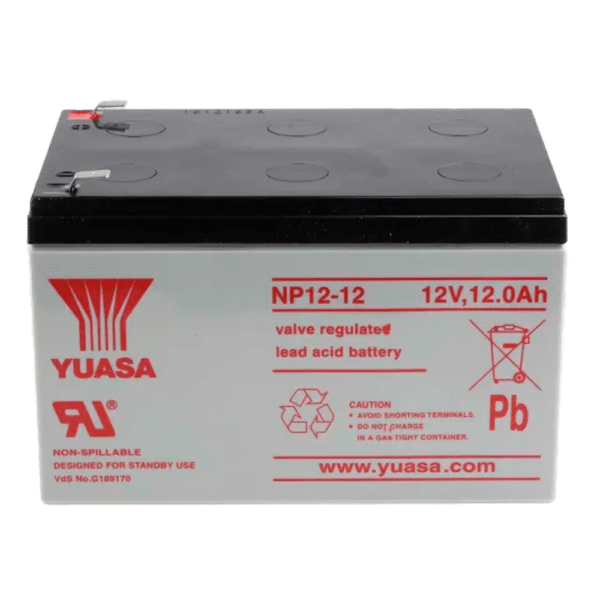 Yusa NP12-12 - Batería recargable - Tecnología plomo ácido AGM - Capacidad 12 Ah / 12 V - 98 x 151 x 97.5 / 4050 g - Para respaldo o uso directo