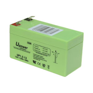 Upower - Batería recargable - Tecnología plomo ácido AGM - Voltaje 12 V - Capacidad 1.3 Ah - 58 x 97 x 43 mm / 570 g - Para respaldo o uso directo