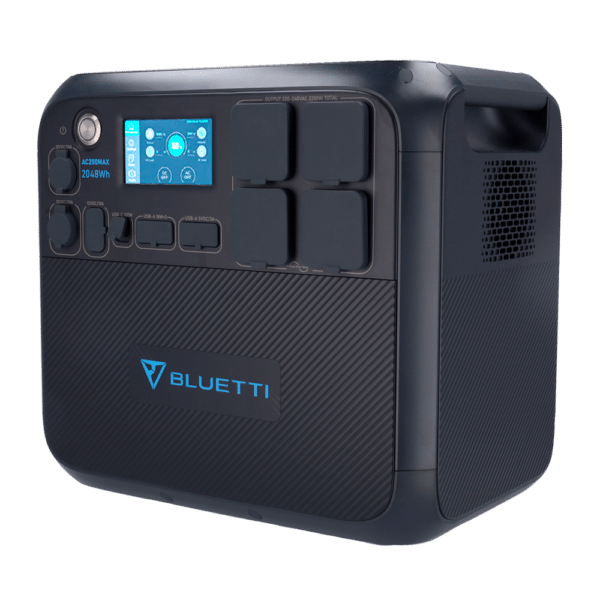 Batería portátil Bluetti - Gran capacidad 2048Wh - Potencia salida 2200W max - Salidas y formas de recarga múltiples - 3500 ciclos de vida  - Pantalla Táctil | Control a través la APP