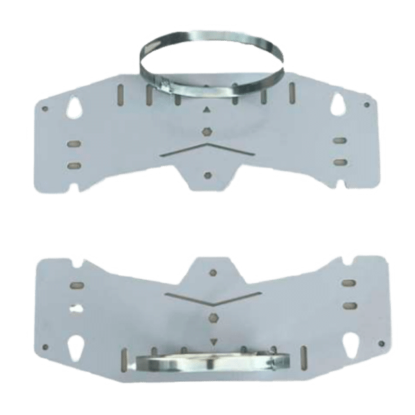 Soporte de poste y pared - Rango diámetro 90-100 Ø  - 2 piezas - Compatible con BOX-403017-IP65 y BOX-403022-IP65
