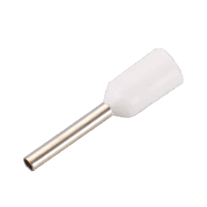 Punteras huecas de crimpado - Para Cables eléctrico - Sección del conductor 0.5mm² / AWG 22 - Color blanco - 200 Unidades