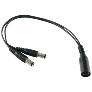 Distribuidor de alimentación SAFIRE - 1 entrada Macho estándar - 2 salidas Hembra estándar - Alimentación de hasta 2 cámaras - 1 única fuente de alimentación - 300 mm de largo