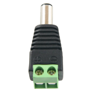Safire - Conector DC macho - Salida +/ de 2 terminales - 38 mm (Fo) - 13 mm (An) - 5 g