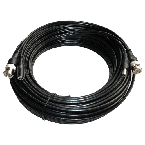 Cable combinado RG59 + DC - Conector BNC - 20 metros - Vídeo - Alimentación - Bajas pérdidas