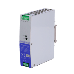 Fuente de alimentación conmutada - Salida DC 12 V 6.3 A / 75 W - Voltaje entrada AC100V-240V /50Hz-60Hz - 103 (Fo) x 125 (Al) x 33 (An) mm - Montaje en carril DIN - Protección: Sobrecarga/Sobrevoltaje/Cortocircuit