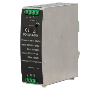 Fuente de alimentación conmutada - Salida DC 48 V 5 A / 240 W - 2 salidas - Voltaje entrada 100 V ~ 240 V - 123.5 (Al) x 41 (An) x 110.3 (Fo) mm - Montaje en carril DIN