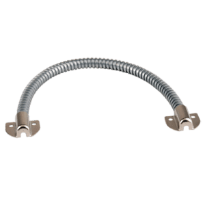 Pasacables para puertas - Tubo flexible - Material metálico - Protege cables de daños - Apto para todo tipo de puertas - 410 (Al) x 40 (Fo) x 13 (An) mm