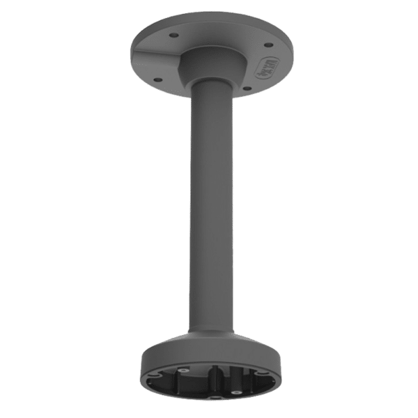 Soporte techo - Altura 573 mm - Apto para uso en exterior - Color negro - Fabricado en aluminio - Pasador de cables