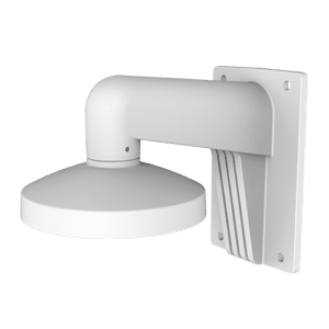 Soporte de pared - Caja de conexiones - Apto para uso en exterior - Color blanco - Compatible con Hiwatch Hikvision - Pasador de cables
