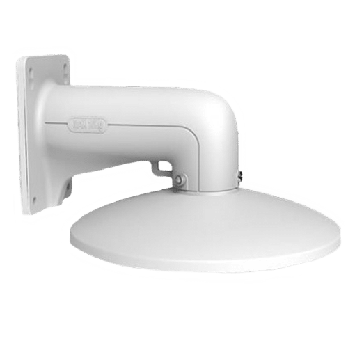 Soporte de pared - Para cámaras domo - Apto para uso en exterior - Color blanco - Compatible con Hiwatch Hikvision - Pasador de cables