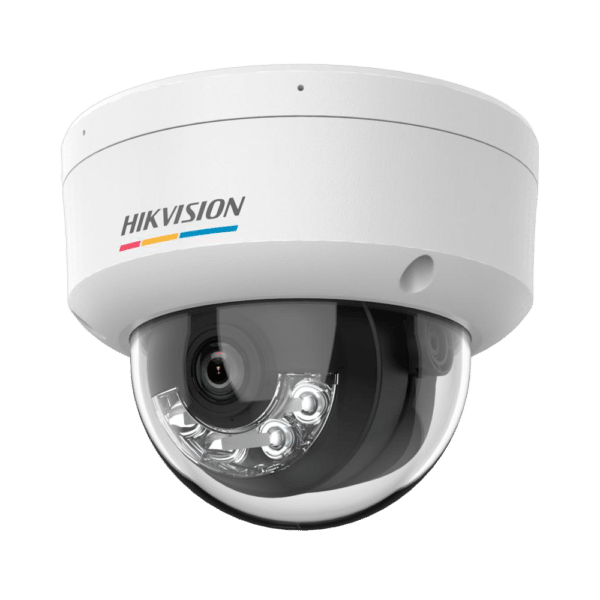 Hikvision - Cámara Domo IP gama Value - Resolución 2 Megapixel (1920x1080) - Lente 2.8 mm | ColorVu - Luz blanca 30 m | PoE IEEE802.3af - Detección de movimiento 2.0 | IP67