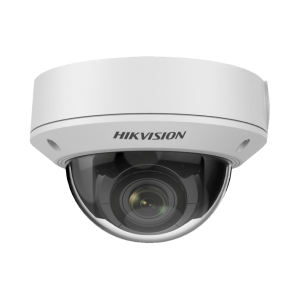 Hikvision - Cámara Domo IP gama CORE - Resolución 2 Megapixel (1920x1080) - Lente varifocal motorizada 2.8~12 mm - EXIR IR alcance 30 m | PoE | Alarmas | Audio - Detección de movimiento 2.0 | IP67 | IK10