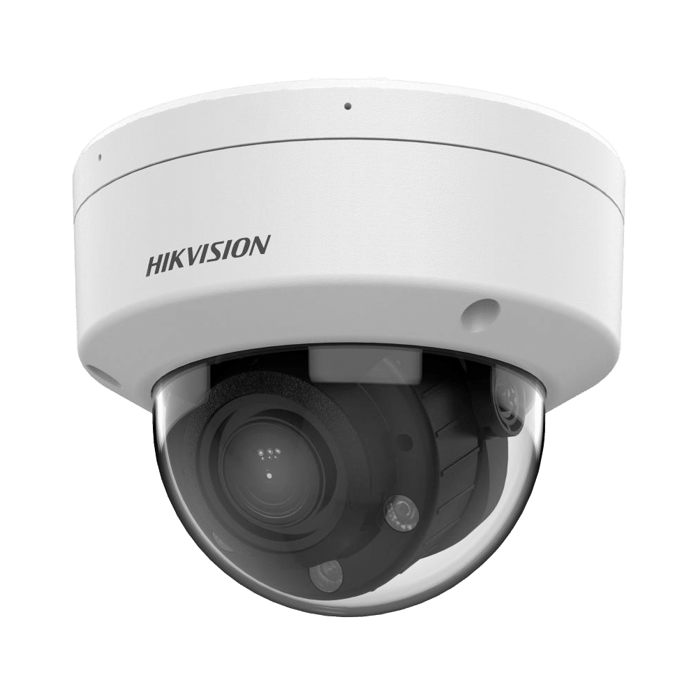 Hikvision - Cámara Domo IP gama CORE - Resolución 6 Megapixel (3200x1800) - Lente varifocal motorizada 2.8~12 mm - Luz hibrida alcance 30 m | PoE | Alarmas | Audio - Detección de movimiento 2.0 | IP67 | IK08