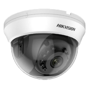 Hikvision - Cámara Domo 4en1 Gama Value - Resolución 1080p (1920x1080) - Lente 3.6 mm - IR Alcance 20 m - Apta para interior