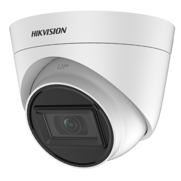 Hikvision - Cámara Domo HDTVI Gama Value - Resolución 5 Megapíxel (2560x1944) - Lente 2.8 mm | Smart IR alcance 40 m - Alimentación PoC.af - Impermeable IP67