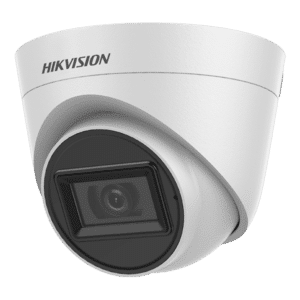 Hikvision - Cámara Turret 4en1 Gama Value - Resolución 5 Megapíxel (2560x1944) - Lente 2.8 mm | Smart IR alcance 40 m - Micrófono integrado | Audio sobre coaxial - Impermeable IP67