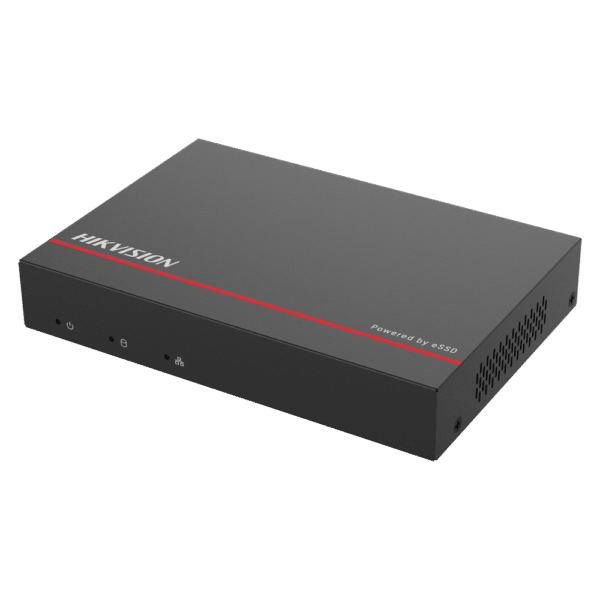 Hikvision - Gama VALUE - Grabador NVR para cámaras IP - 4 CH vídeo PoE 36 W / Resolución máxima 4 Mpx - Ancho de banda 40 Mbps - Admite 1 disco duro SSD (SSD 1 TB incluido)