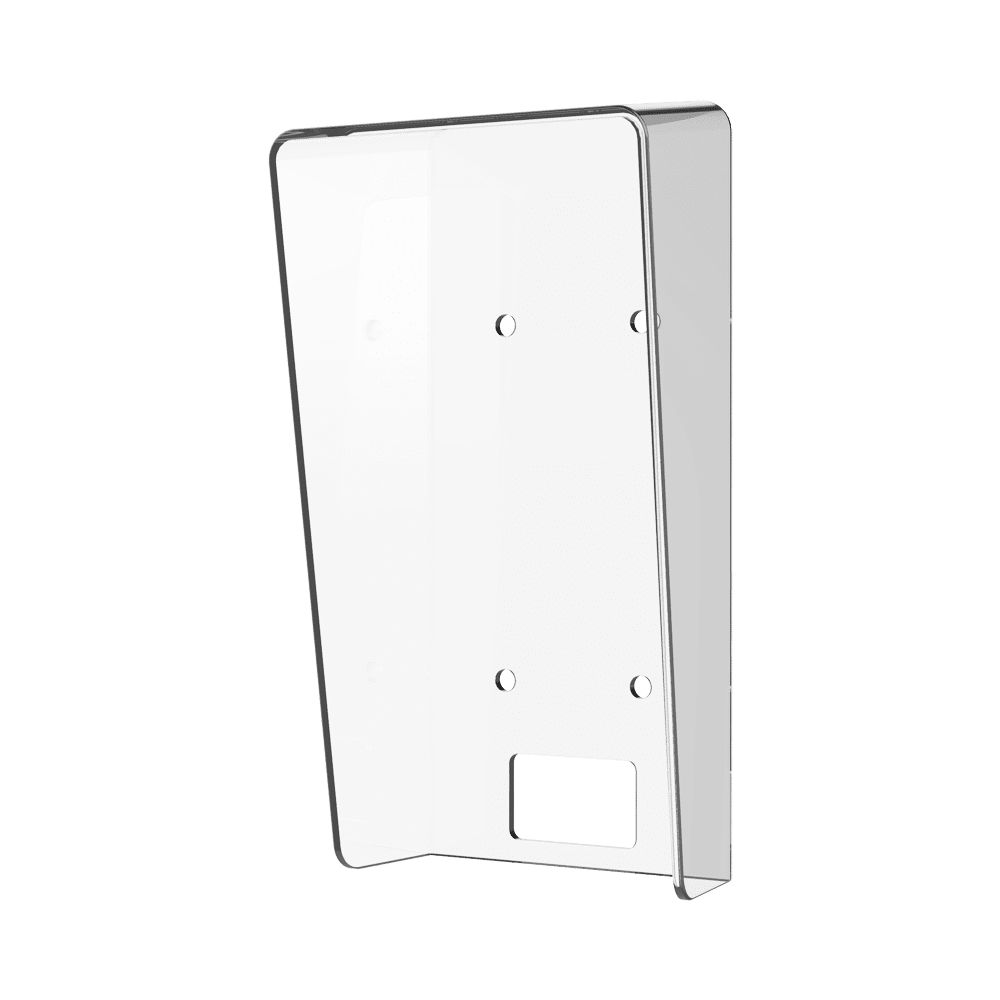 Soporte de superficie con visera - Específico para videoporteros - Compatible con DS-KV61x3-xPE1 - Orificios de conexión - 150 (Al) x 80 (An) x 49 (Fo) mm - Fabricado en metacrilato