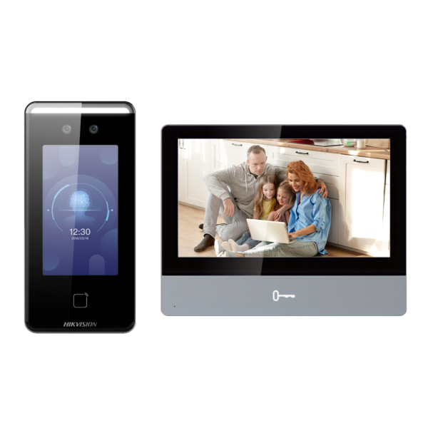 Kit de videoportero - Tecnología IP & WiFi - Placa y monitor | Permite 16 monitores más - Facial
