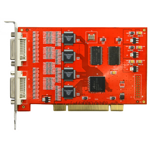 Tarjeta capturadora de vídeo digital - 16 entradas de video y 16 de audio - Compresión H.264 mejorada - 400 FPS visualización/grabación - Software de captura incluido - Visualización remota IP por IE/Software