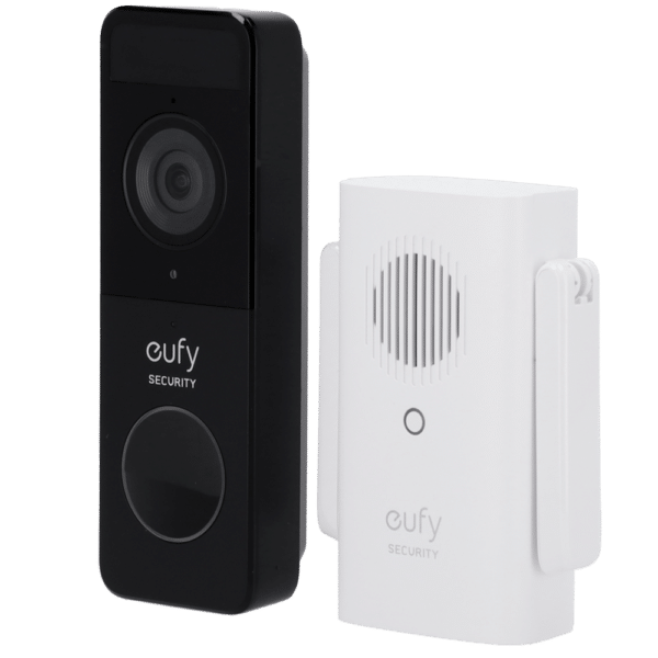 Kit de Timbre Wifi con vídeo Eufy by Anker - Resolución 1080p - Detección de rostros y cuerpos humanos  - Hasta 120 días de bateria - Almacenamiento integrado 16 GB   - Apta para exterior