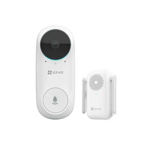 Videotimbre WiFi IP Ezviz - Cámara 2Mpx / Visión 160º - Audio / Timbre interior incluido - Detección PIR de humanos - Monitorización a través de app - App Ezviz y conexión P2P