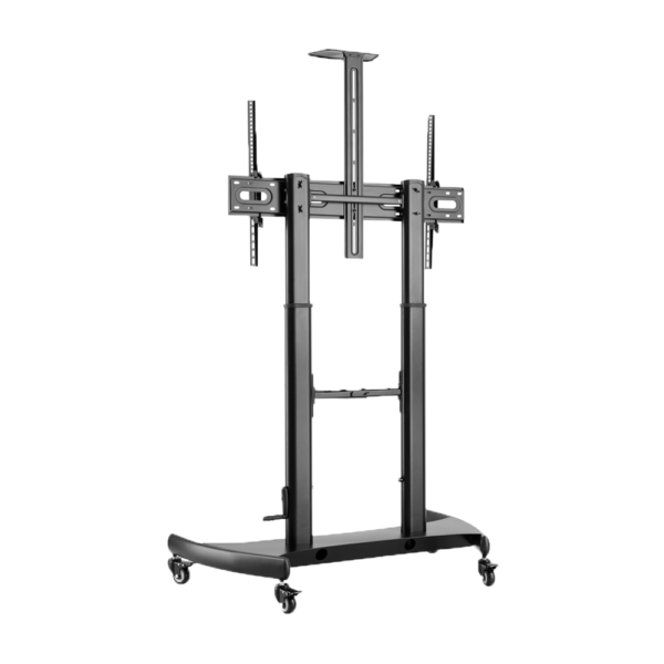 Soporte a suelo con ruedas y manivela - Altura ajustable - Hasta 86" - Max peso 100Kg - VESA 1000x600mm