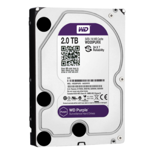 Disco duro - Capacidad 2 TB - Interfaz SATA 6 Gb/s - Modelo WD20PURX - Especial para Videograbadores - Suelto o instalado en DVR