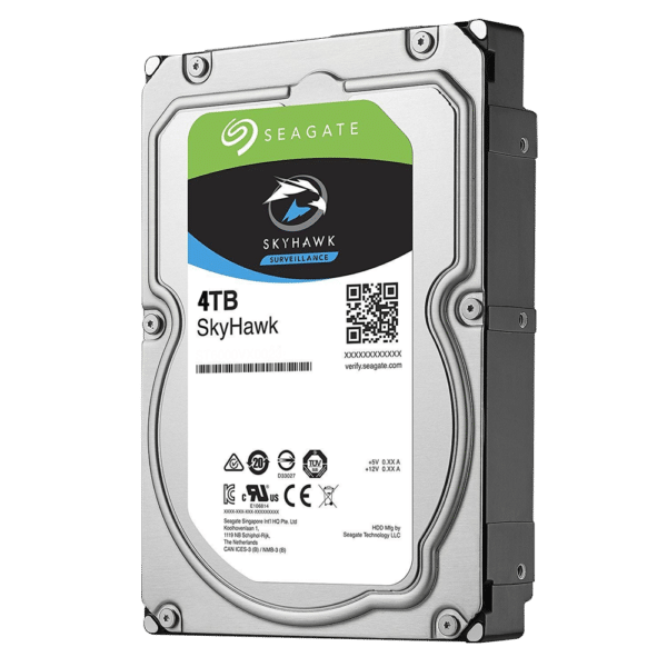 Disco duro Seagate Skyhawk - Capacidad 4 TB - Interfaz SATA 6 Gb/s - Modelo ST4000VX000 - Especial para Videograbadores - Suelto o instalado en DVR