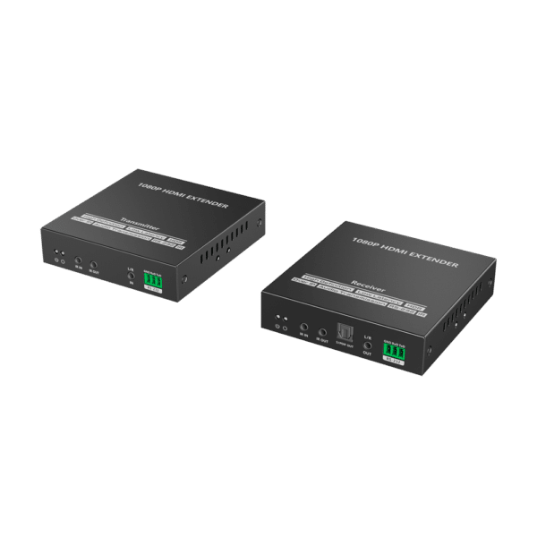 Extensor activo HDMI - Emisor y receptor - Alcance 150 m - Sobre cable UTP Cat 6 - Hasta 1080p@60Hz - Alimentación DC 5 V