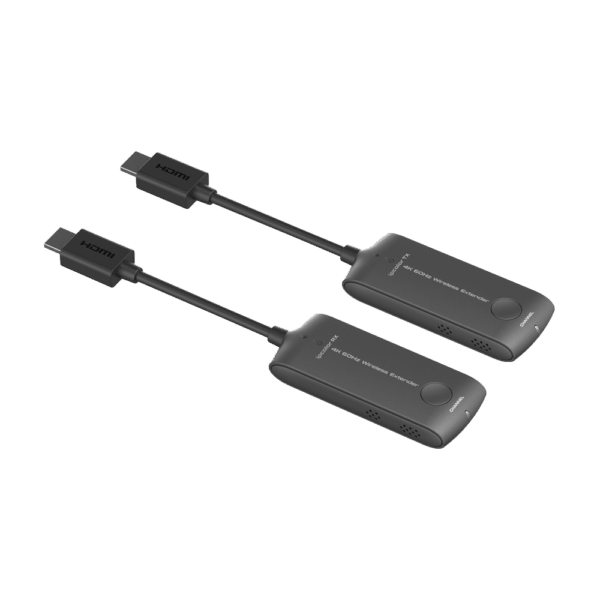 Extensor wireless HDMI - Emisor y receptor - Alcance 20 m - Hasta 4K@60Hz - Alimentación via micro USB 5V/1A
