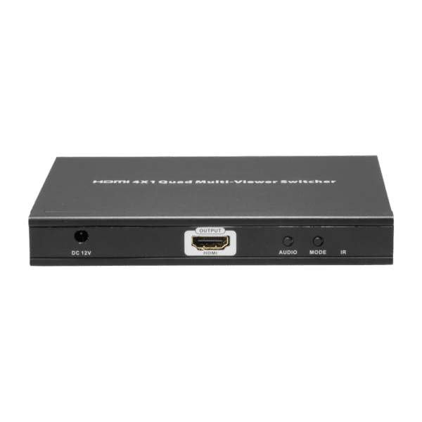 HDMI Switch - Hasta 4 entradas 1080p - 1 salida HDMI 1080p - Botonera - Control con mando a distancia - Extensores de mando a distancia incluidos