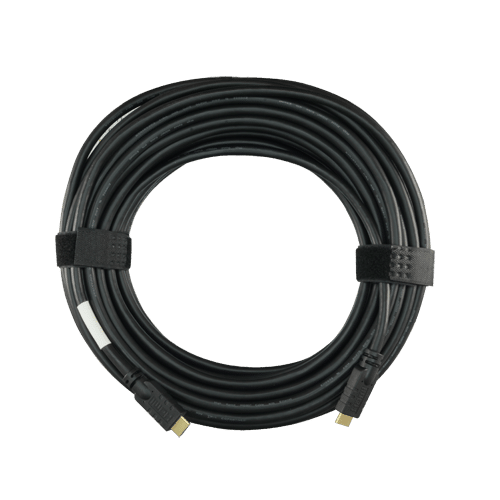 Cable HDMI - Conectores HDMI tipo A macho - Amplificado y apantallado - 25 m - Color negro - Conectores anticorrosión