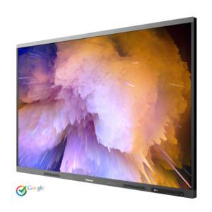 Pantalla interactiva HISENSE 86" 4K - Resolución 3840x2160 - Certificación Google - Transmisión inalámbrica - Android 13.0 - Altavoces integrados