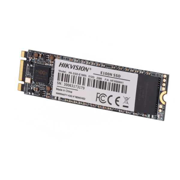 Disco duro Hikvision SSD - Capacidad 512GB - Interfaz M2 SATA III - Velocidad de escritura hasta 550 MB/s - Vida útil de larga duración - Ideal para pequeños servidores o PCs
