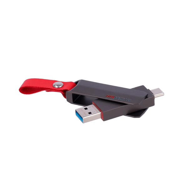 Pendrive USB Hikvision - Capacidad 64 GB - Interfaz USB Tipo C 3.2 - Velocidad máxima lectura/escritura 120/45 MB/s - Diseño robusto