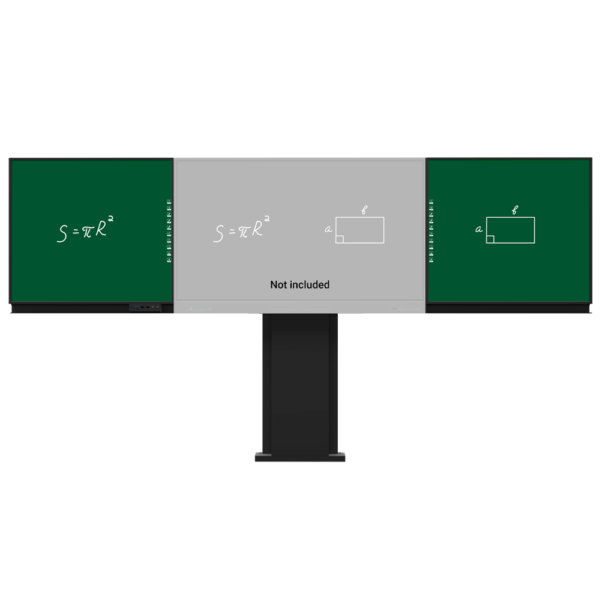 Compatible con interactiva IB-TE-YL-75E2  - Pizarra lateral izquierda para tiza  - Pizarra lateral derecha para tiza - Digitalización de escritura en Windows - Soporte pared-suelo regulable