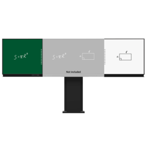 Compatible con interactiva IB-TE-YL-75E2  - Pizarra lateral izquierda para tiza  - Pizarra lateral derecha para rotulador - Digitalización de escritura en Windows - Soporte pared-suelo regulable