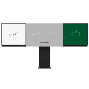 Compatible con interactiva IB-TE-YL-75E2  - Pizarra lateral izquierda para rotulador - Pizarra lateral derecha para tiza - Digitalización de escritura en Windows - Soporte pared-suelo regulable