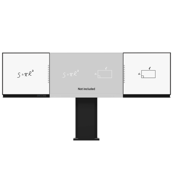 Compatible con interactiva IB-TE-YL-75E2  - Pizarra lateral izquierda para rotulador - Pizarra lateral derecha para rotulador - Digitalización de escritura en Windows - Soporte pared-suelo regulable