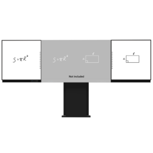 Compatible con interactiva IB-TE-YL-86E2  - Pizarra lateral izquierda para rotulador - Pizarra lateral derecha para rotulador - Digitalización de escritura en Windows - Soporte pared-suelo regulable